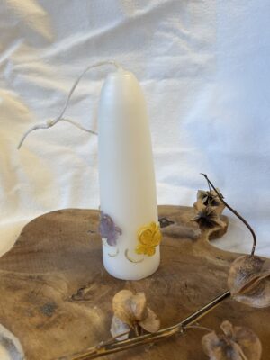 Kaars gedecoreerd S 150*50mm