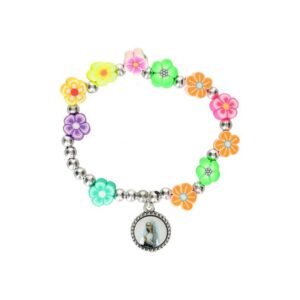 Armband op elastiek bloemetjes