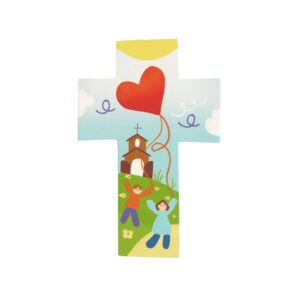 Kruisbeeld 14 cm Kinderen met vlieger