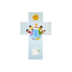 Kruisbeeld kinderen van de wereld 20 cm