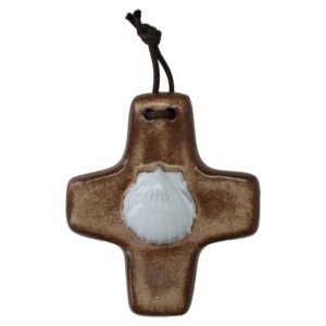 Kruisje Keramiek 8.5 X 7.5 Cm Brons