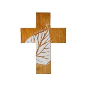 Lauudato Cross zo wit 11x8cm