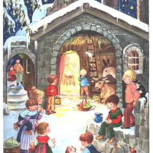 Adventskalender 21x29,7cm in cello/zonder Tekst