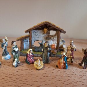 12-delige Kerststal Set mini met stal