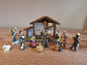 12-delige Kerststal Set mini met stal