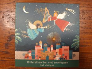 10 Kerstkaarten met enveloppen Engelen / Kamelen
