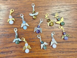 Engelenhanger met sluitinkje - Halfedelsteen