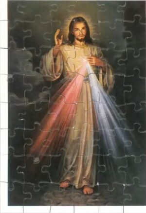 Puzzel Barmhartige Christus - 48 stks - 15 x 10 cm